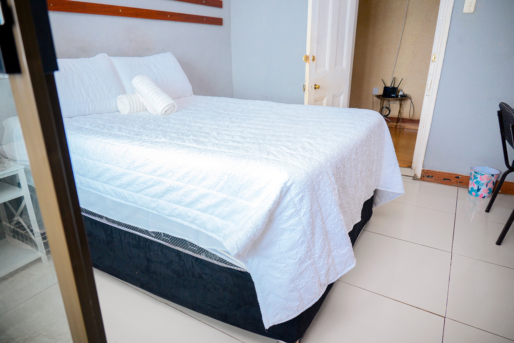 Maposa Legacy guest room prepared for an overnight stay